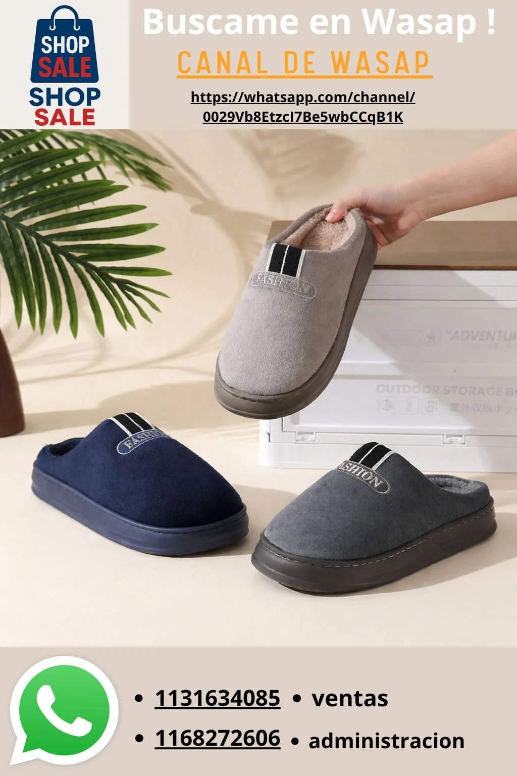 Pantufla de Hombre variante