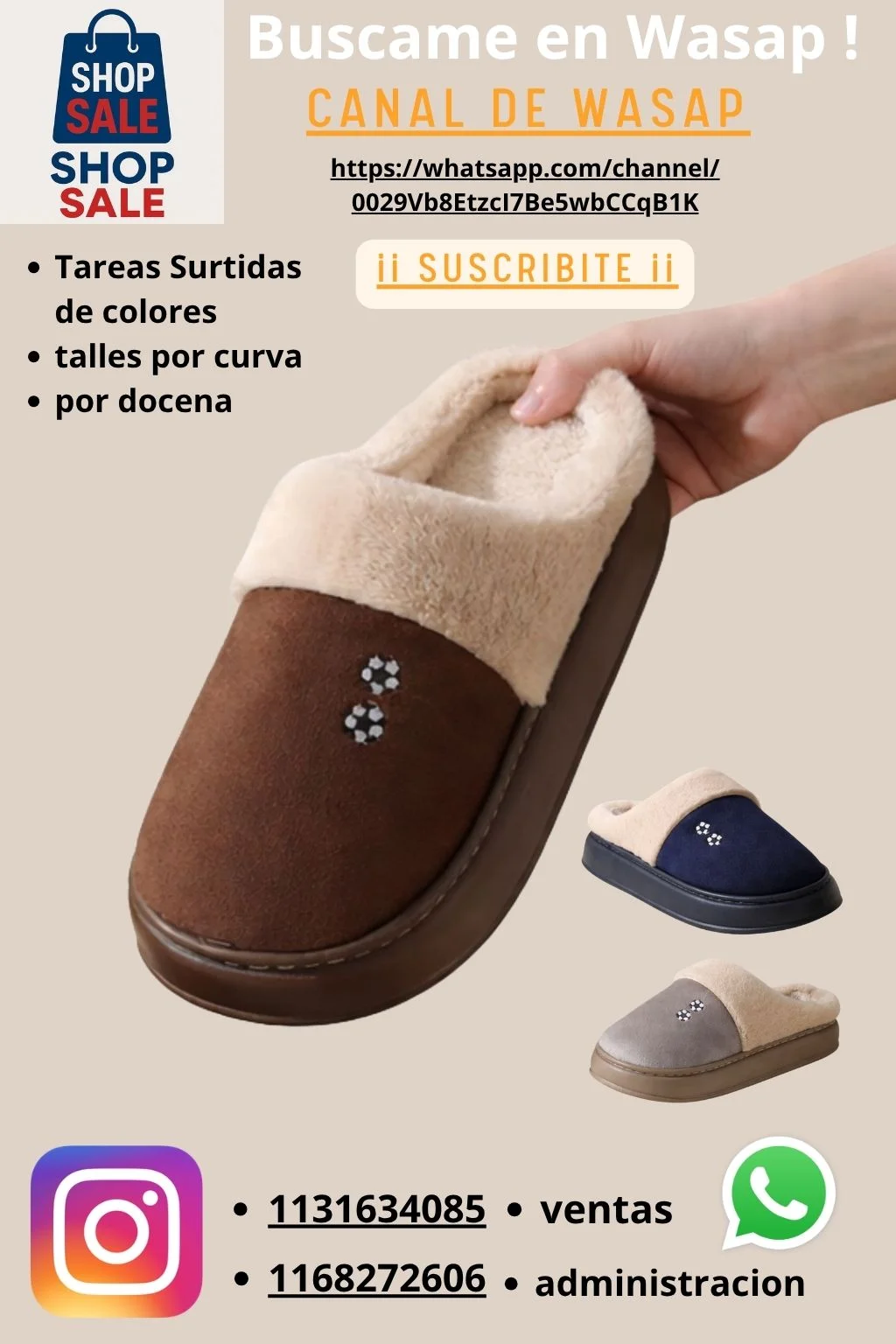 Pantufla de Hombre
