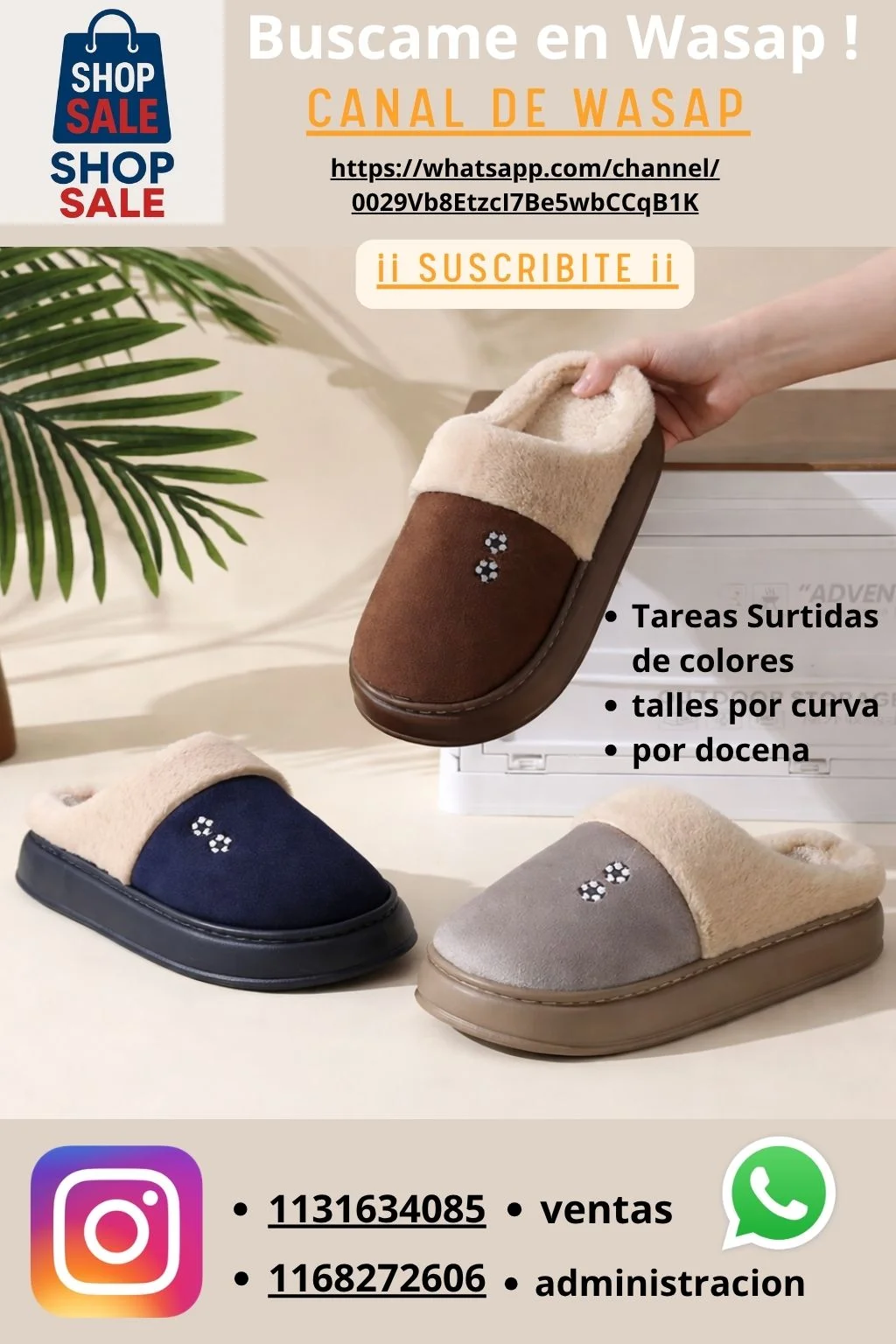 Pantufla de Hombre variante